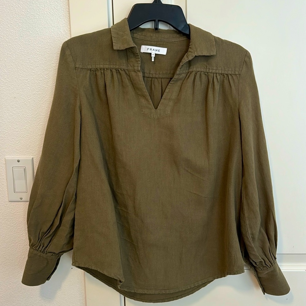 Frame Shirt-Olive Green, XS